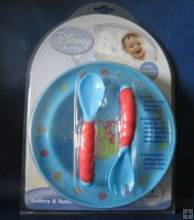 DISNEY BABY CUTLERY SPOON FORK AND BOWL